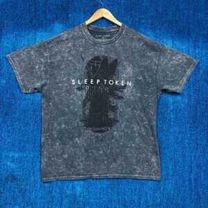 Sleep Token Take Me Back to Eden Rock Band Mineral Wash T-Shirt Extra Large
